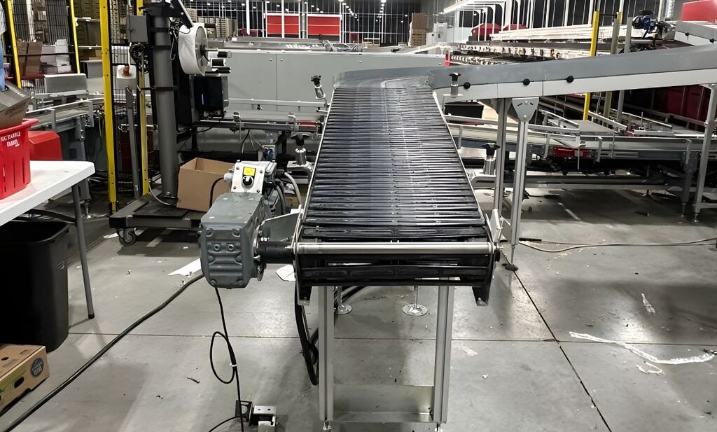 Reconfigured the conveyor system 